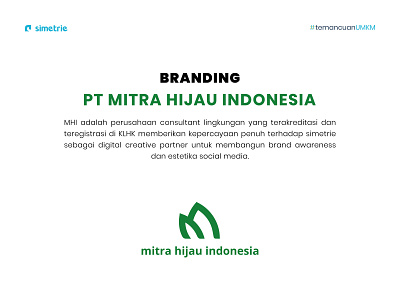 BRANDING - PT MITRA HIJAU INDONESIA branding graphic design logo