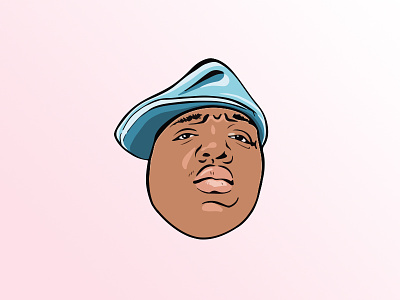 Biggie hip hop illustration digital art illustrator ipad pro rap