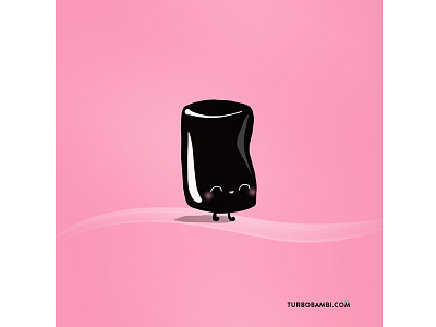 Sassy Black Licorice Halloween Illustration by turbobambi.com