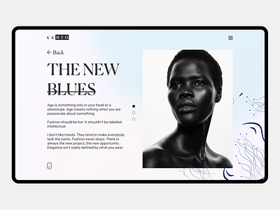 Cento / Fashion app concept fashion grid imagery photos typography ui ux web