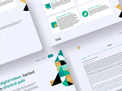 Tether Gold / Landing app branding crypto cryptocurrency figma iconography shapes token trade typography ui ux vector web website