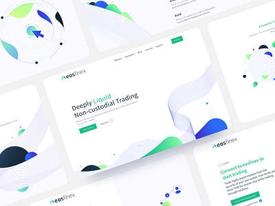 eosfinex / Web animated app branding cryptocurrency design figma flat founds illustration imagery market minimal trading typography ui ux wallet web website