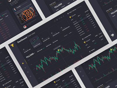 TILL Coin / Cryptocurrency Dashboard android app chart clean dashboard design desktop grid ios light menu mobile photo profile typography web website