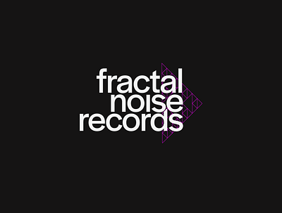 Fractal Noise Records branding design graphic design logo typography vector