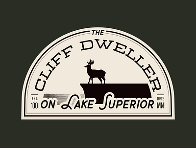 The Cliff Dweller branding design graphic design logo typography vector