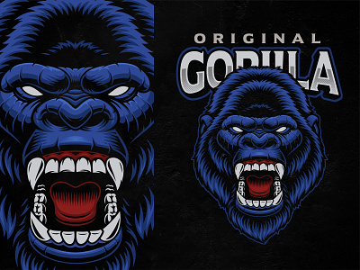 Gorilla Vector Illustration design gorilla logo mascot shirt design vector