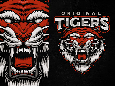 Tiger Vector Illustration illustration logo shirt design tiger vector