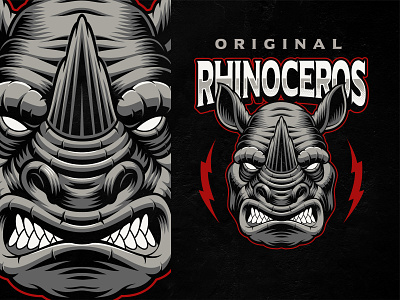Rhinoceros Vector Illustration logo rhinoceros shutterstock vector