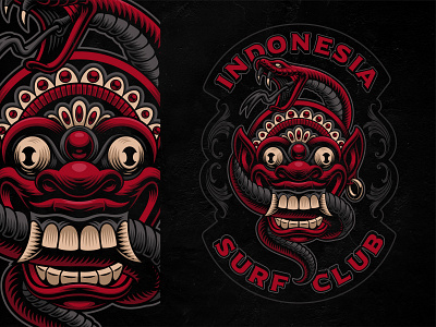 Indonesian Mask Vector illustration bali illustration indonesian mask vector