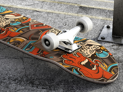 Graffiti seamless pattern design graffiti seamless pattern skateboard vector