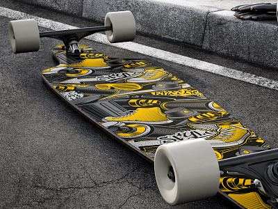 Graffiti seamless background design graffiti seamless pattern skateboard vector