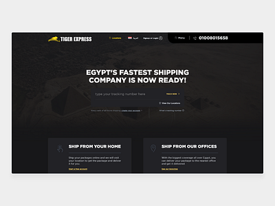 Tiger Express Official Website Design ui ui ux ui design uidesign uidesigner uidesigns uiux ux ux design uxdesign