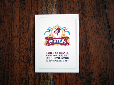 Porteño business card