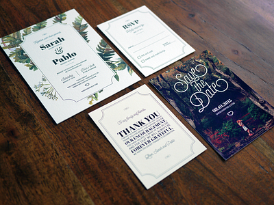 Wedding invites and collateral