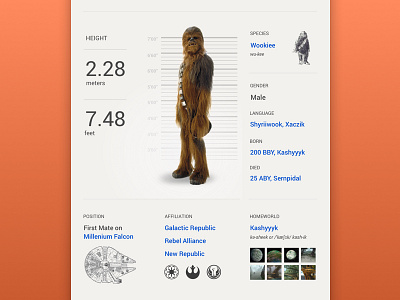 Chewbacca character info