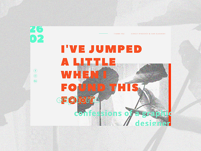 Visual Diary | Post 14 graphic design layout poetry typography ui ux web website