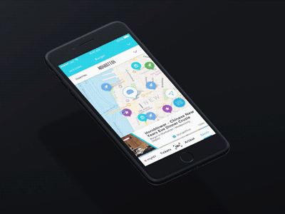 LNY 2.0 App animation app design interface ios iphone map ui user ux