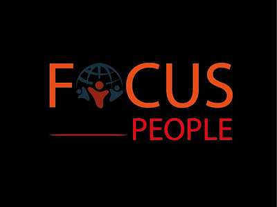 Technology world focus logo design people focus logo design people logo design world focus logo design