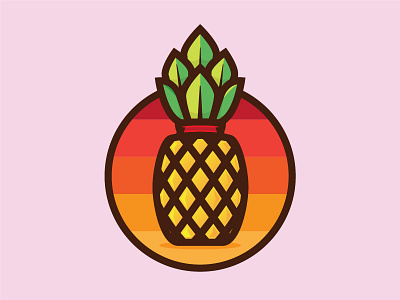 Summer Pineapple fruit icon pineapple summer