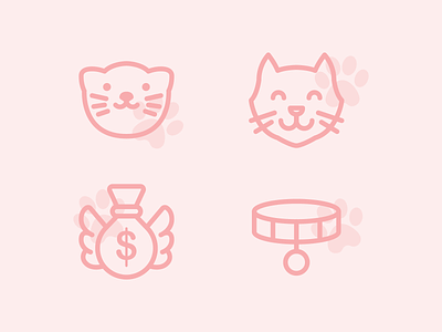 Cats, the kings of the Internet cat collar cute donation icon icon design iconography icons iconset vector