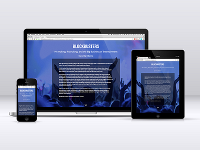 Blockbusters book website bootstrap design responsive