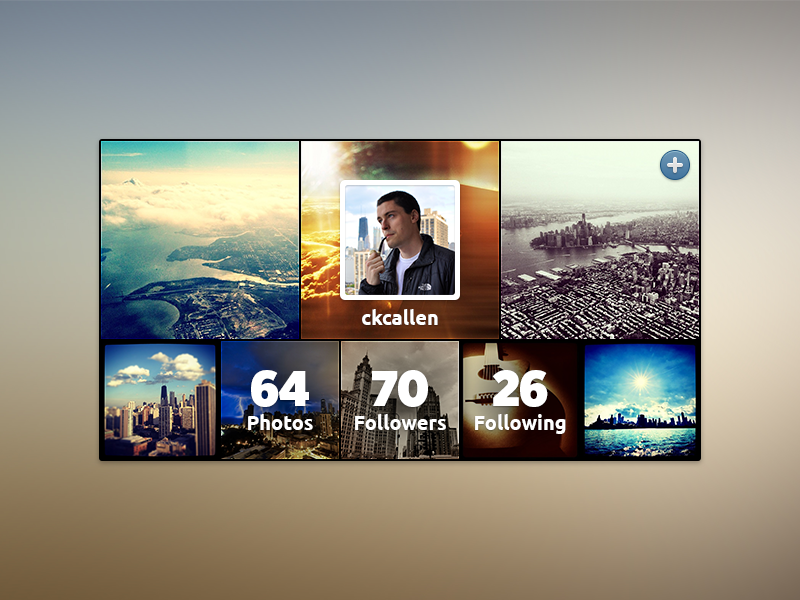 instagram widget free psd - followers instagram javascript