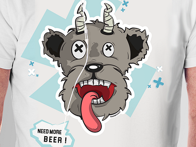 Need More Beer beer graphic design illustration tshirt design vector
