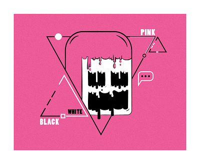 Black White Pink branding charachter design graphic design illustration tshirt tshirt design vector