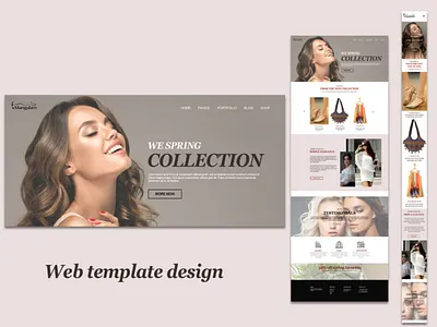 Web template design banner banner design branding design graphic design photoshop webtemplate