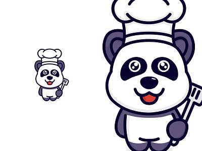 Cooking Panda branding cartoon colorlogo cooking cutelogo design fun graphic design illustration inspiration logo logos panda restaurant vector