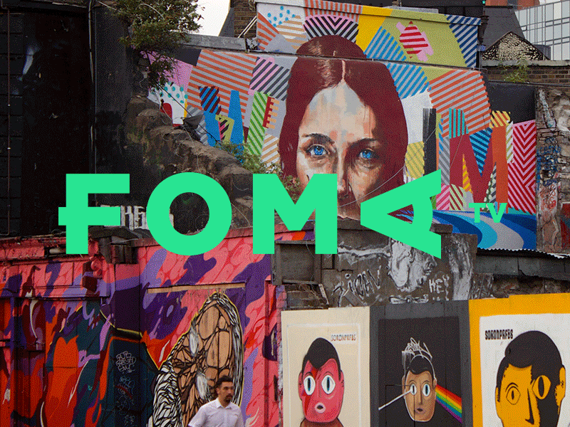 FOMA TV — Logo art branding fluid gif identity logo miami motion tv typography wynwood