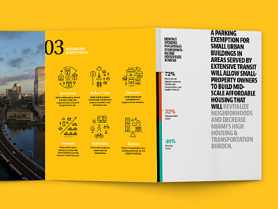 Naked Policy Project — Brochure brochure iconography infographic miami non-profit policy sustainable typography