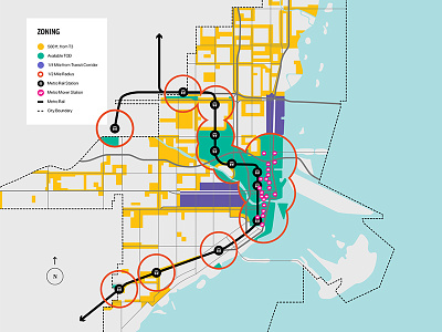 Naked Policy Project — Map illustration map miami non-profit public sustainable transit