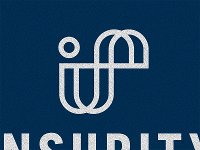 Insurance logo concept blue branding clean identity insurance logo modern monogram monogram letter mark monoline retro sanserif