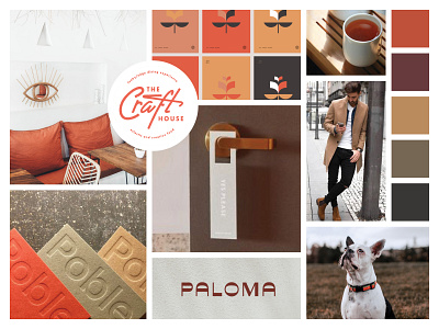 Moodboard - Spruce and Modern apartment balanced branding creative direction modern mood board moodboard red rust