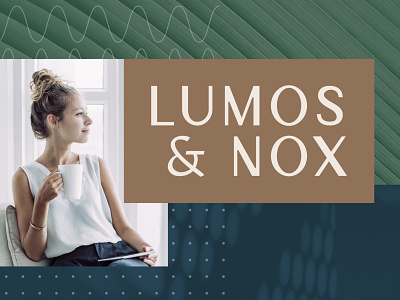 Lumos & Nox Logo Design apartment branding blue branding creative direction green logo design rust typeography