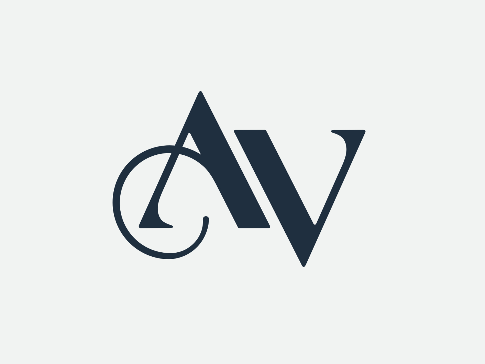 AV logo concept by chris may sikora on Dribbble