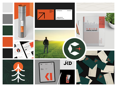 Moodboard - Confident and Passionate branding corporate creative direction mood board moodboard orange