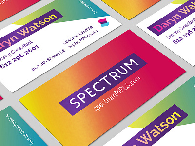 Spectrum Minneapolis Business Cards branding business cards logo design