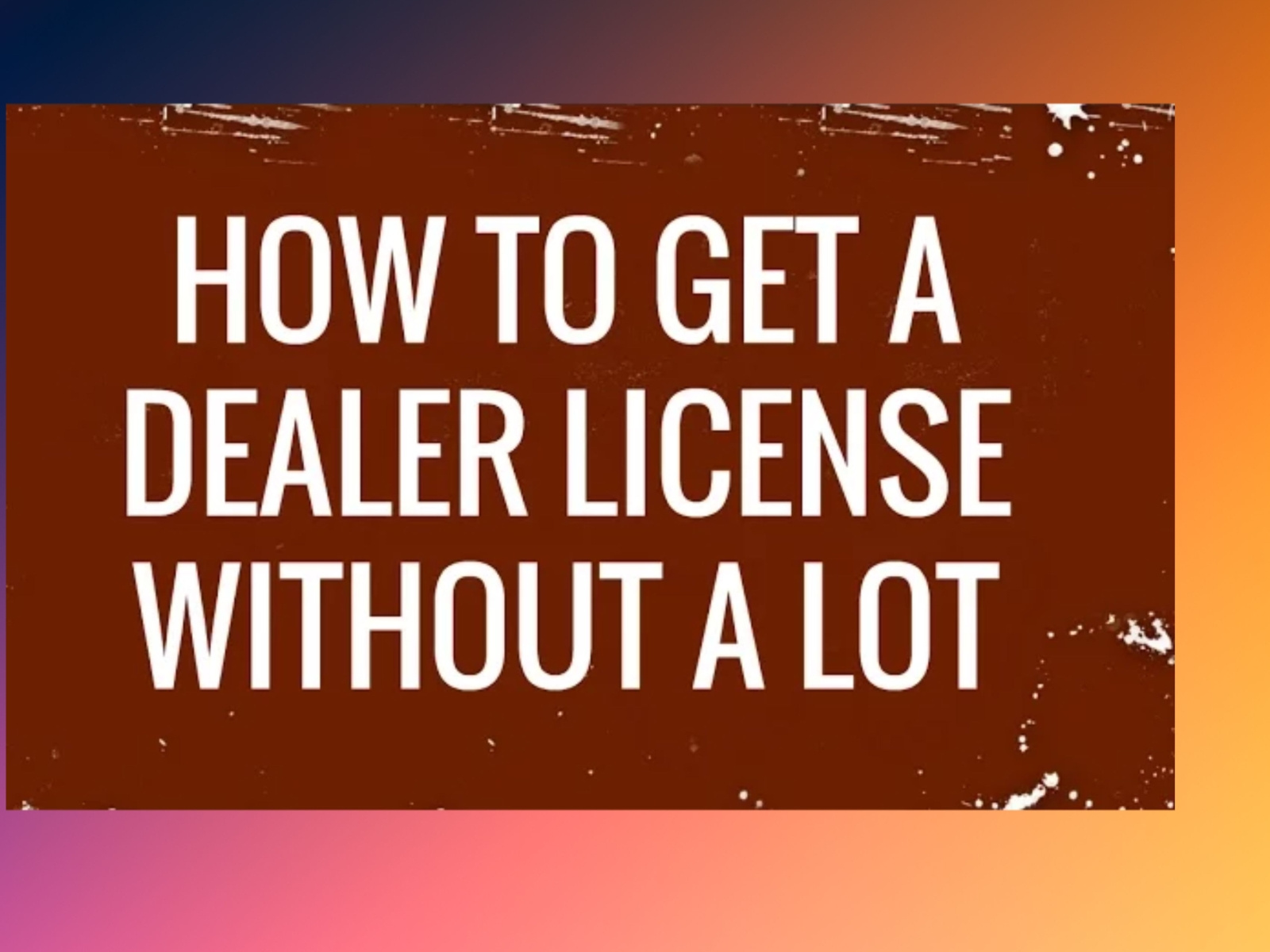 Colorado Auto Dealer License Expert Contact For Consultation by Don Massey on Dribbble