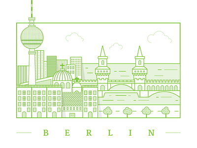 Berlin Skyline berlin city illustration skyline