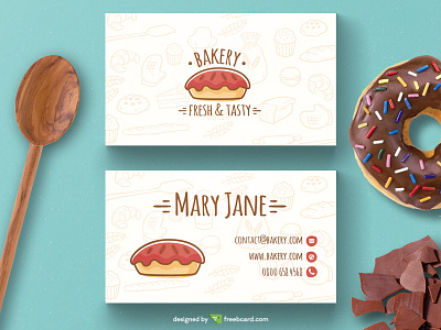Bakery business card template bakery business card design free card free template freebcard