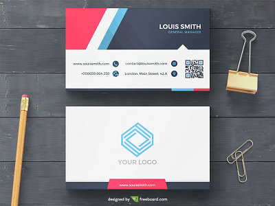 Modern corporate business card template