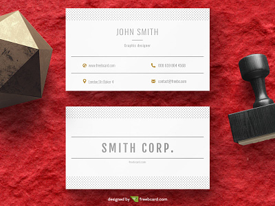 Simple minimal business card template (Free Download)