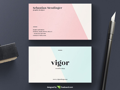 Pastel Business Card Template