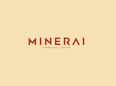 MINERAI branding cosmetic logo design logo minimalist logo packaging typography