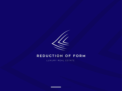 Reduction of form architecture design branding design form graphism icon identity logo luxury brand luxury logo typography