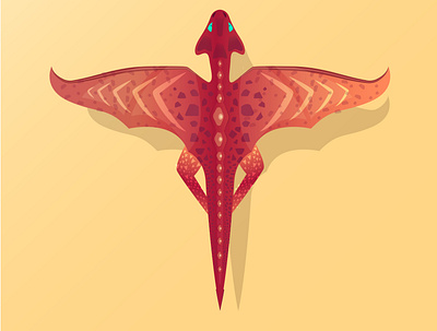 Flying Dragon ai design dragon flat flying dragon illustration vector