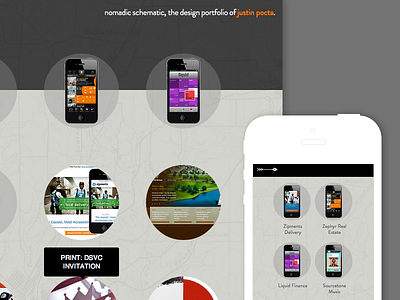 Nomadic Schematic freelance mobile portfolio responsive website