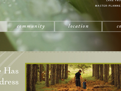 WWW WIP - Nav earthtone menu nature navigation website